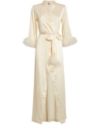 Gilda & Pearl - Silk Celeste Long Robe - Lyst