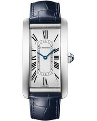 Cartier - Large Stainless Steel Tank Américaine Watch 24.4mm - Lyst