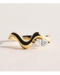 SHAY - And Diamond Marquise Wave Ring - Lyst