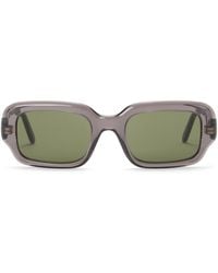 Loewe - Acetate Rectangular Slim Sunglasses - Lyst