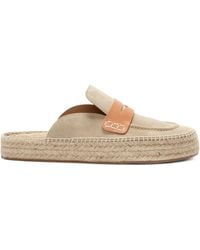 JW Anderson - Suede Espadrille Loafer Mules - Lyst