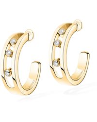 Messika - Move Classique And Diamond Hoop Earrings - Lyst