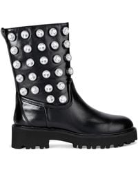 Kurt Geiger - Patent Leather Embellished Octavia Ankle Boots - Lyst