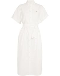 Polo Ralph Lauren - Oxford Cotton Belted Shirt Dress - Lyst