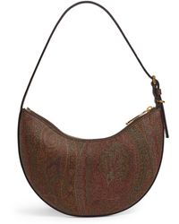 Etro - Small Leather Paisley Shoulder Bag - Lyst