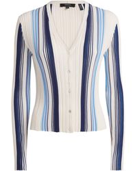 Theory - Ribbed Stripe Cardigan - Lyst
