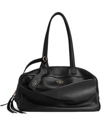 Balenciaga - Medium Leather Carrie Bowling Top-Handle Bag - Lyst