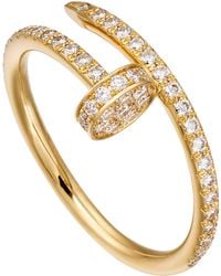Cartier - And Diamond Juste Un Clou Ring - Lyst