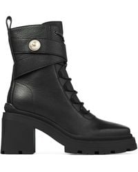 Jimmy Choo - Noemi 45 Leather Biker Boots - Lyst