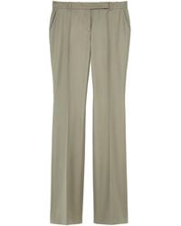 McQueen - Wool Bootcut Trousers - Lyst
