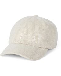 Brunello Cucinelli - Wool-Cashmere Monili-Detail Cap - Lyst