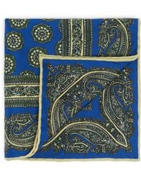 dunhill - Mulberry Silk Printed Pocket Square - Lyst