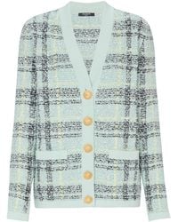 Balmain - Tweed Sequin Cardigan - Lyst