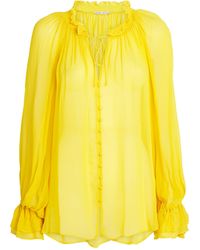 Alice + Olivia - Tie-Neck Josephine Blouse - Lyst