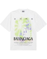 Balenciaga - Cotton Window Print T-Shirt - Lyst