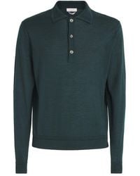 Jacob Cohen - Wool-Silk Polo Sweater - Lyst