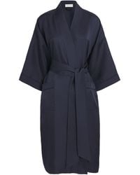 Olivia Von Halle - Silk Sabine Long Robe - Lyst