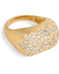 Nada Ghazal - Yellow Gold And Diamond Malak Ring - Lyst