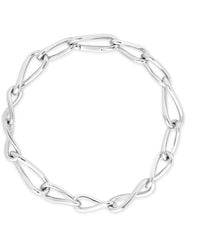 Astrid & Miyu - Rhodium-Plated Infinite Chain Bracelet - Lyst