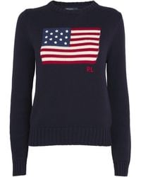 Polo Ralph Lauren - Cotton American Flag Sweater - Lyst