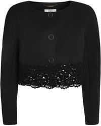 Chloé - Wool Lace-Embroidered Jacket - Lyst
