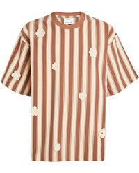 Song For The Mute - Cotton Striped Oversized T-shirt - Lyst