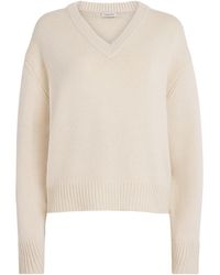 Almada Label - Wool-Cashmere V-Neck Sweater - Lyst