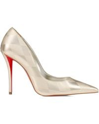 Christian Louboutin - Miss Z Laminated Nappa Leather Pumps 100 - Lyst