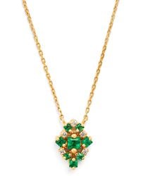 Suzanne Kalan - Diamond And Emerald La Fantaisie Necklace - Lyst
