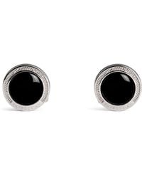 Tateossian - Sterling And Onyx Cufflinks - Lyst