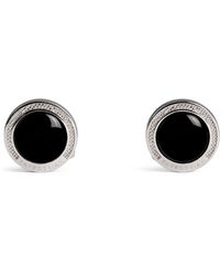 Tateossian - Sterling And Onyx Cufflinks - Lyst
