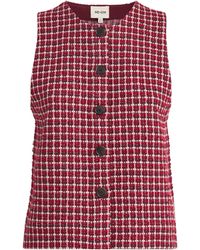 ME+EM - Jacquard Button-Up Sleeveless Top - Lyst