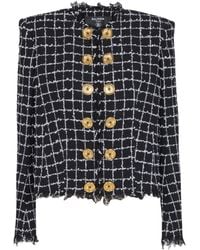 Balmain - Tweed Blazer - Lyst