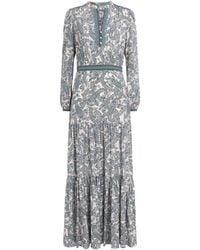 Veronica Beard - Silk-Blend Paisley Sama Maxi Dress - Lyst