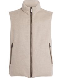 Moorer - Virgin Wool-Cashmere Reversible Falieri Gilet - Lyst