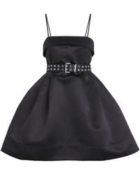 Ganni - Satin Bubble Mini Dress - Lyst