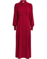 ME+EM - Crepe Balloon-Sleeve Maxi Dress - Lyst