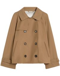 Max Mara - Cotton-Blend Raincoat - Lyst