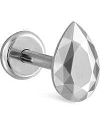 Maria Tash - Faceted Pear Threaded Stud Earring - Lyst