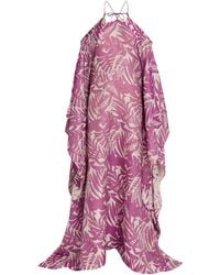 ‎Taller Marmo - Woven Tropical Print Kaftan Dress - Lyst