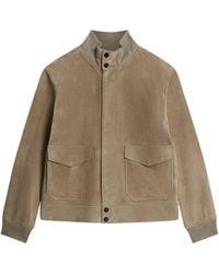 dunhill - Suede Harrington Jacket - Lyst