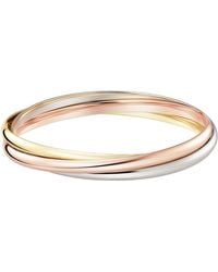 Cartier - Large, Rose And Trinity Bracelet - Lyst