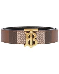 Burberry - Exaggerated Check Tb Monogram Belt - Lyst