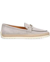 Tod's - Leather Gomma Buckle Loafers - Lyst