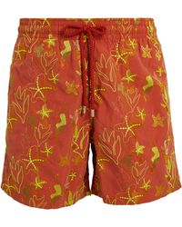 Vilebrequin - Embroidered Mistral Swim Shorts - Lyst