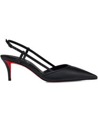 Christian Louboutin - Miss Z Sling Nappa Leather Slingback Pumps 60 - Lyst