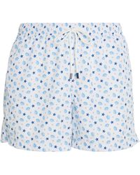 Fedeli Blowfish Print Madeira Swim Shorts - Blue