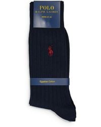 Polo Ralph Lauren - Cotton-Blend Crew Socks - Lyst