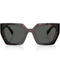 Prada - Acetate Pr 15Ws Rectangle Sunglasses - Lyst