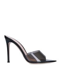 Gianvito Rossi - Plexi Elle Peep Toe Heels 105 - Lyst